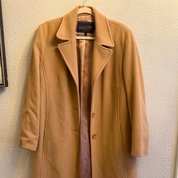 Pendleton Tan Long Coat - Picture 2 of 8
